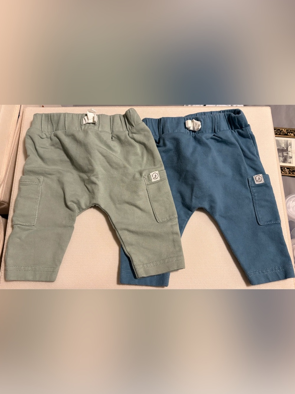 Little Planet by Carter’s Organic Cotton Pants 3M Blue and Green